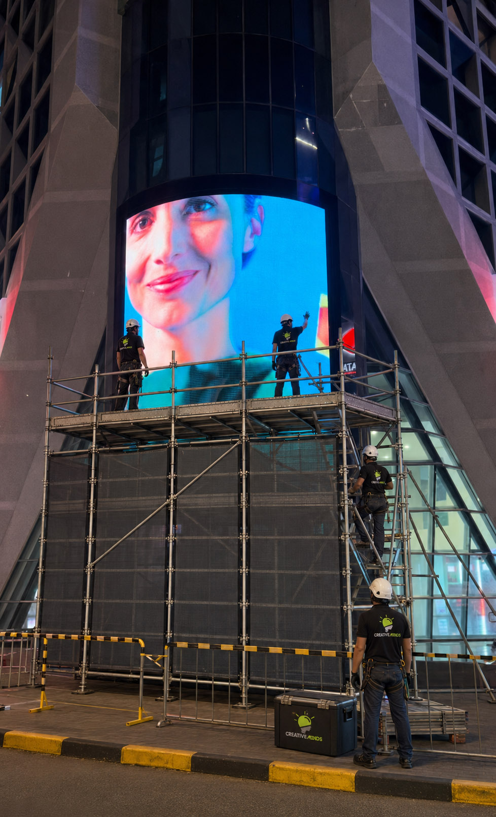 Fujairah outdoor massive screen installation